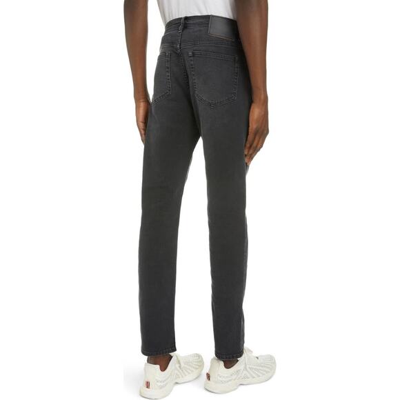 Acne Studios River Slim Tapered Washed Black Denim Jeans Size 32x34 - Picture 2 of 13